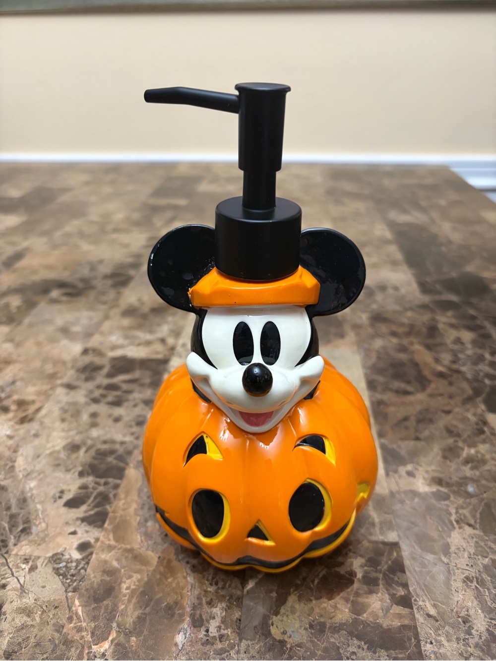Mickey Mouse Pumpkin Soap Dispenser - Orange